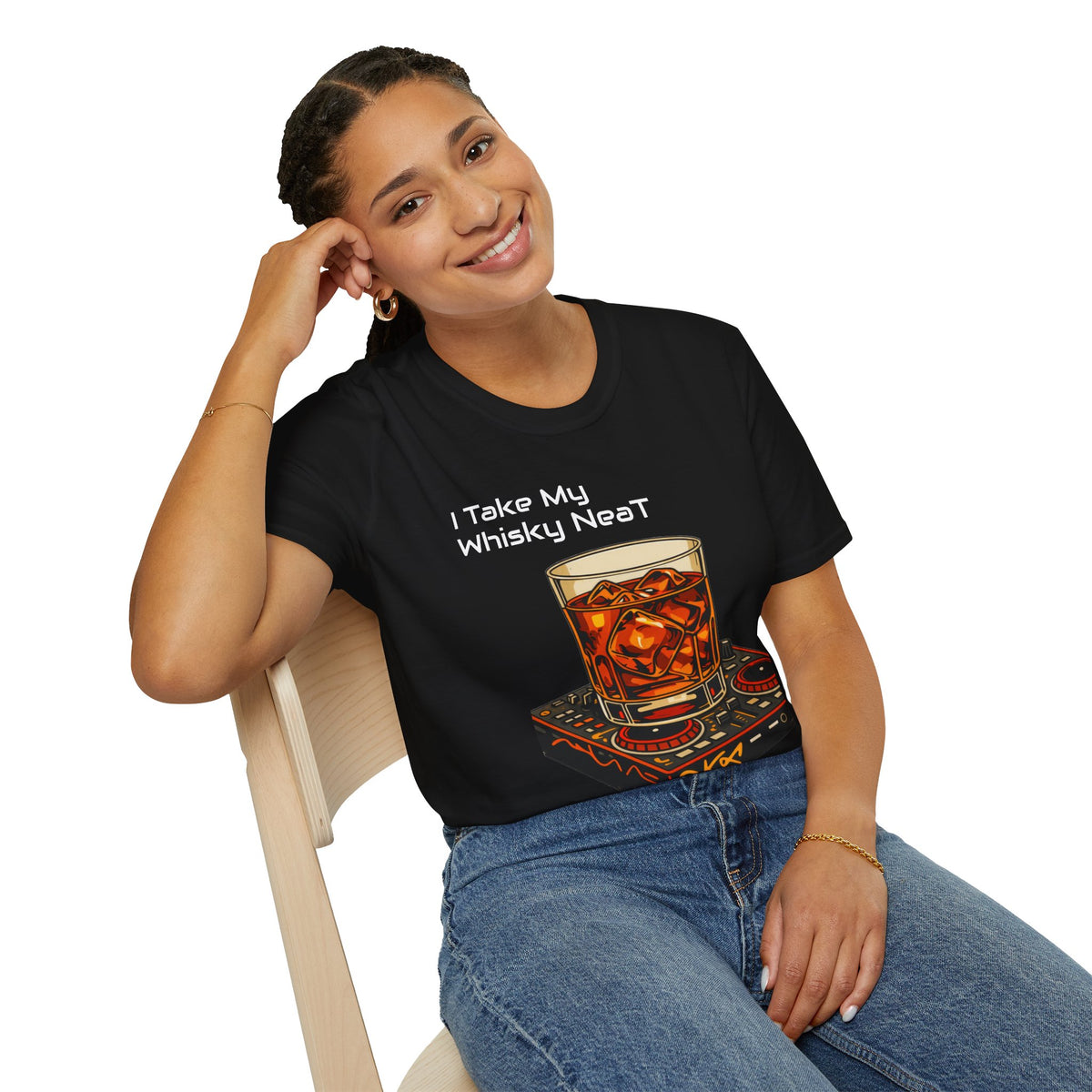Whisky Neat T-Shirt — I Take My Whisky Neat Graphic Tee