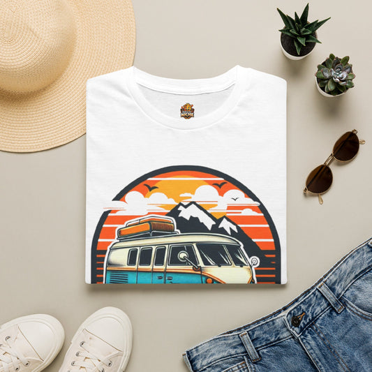 On The Road Again Vintage Van T-Shirt — Retro Camper Travel Tee