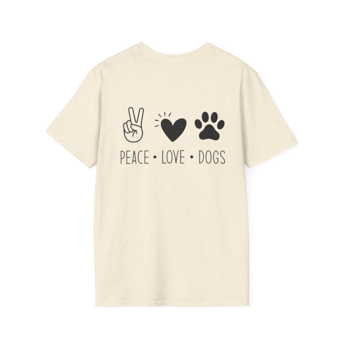 Dog Paw Fist Bump T-Shirt — Minimal Line Art Pet Lover Tee