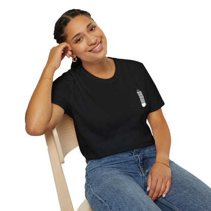 Coffee T-Shirt — "Ideas Come After Coffee" Minimal Pocket Graphic