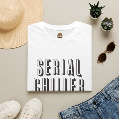 Serial Chiller T-Shirt — Relaxed Graphic Tee with Bold Retro Lettering