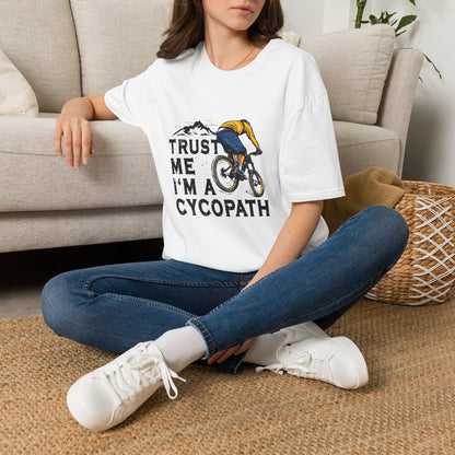Cycling T-Shirt — “Trust Me I’m a Cycopath” Mountain Bike Tee