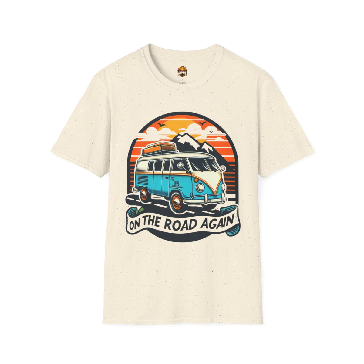 On The Road Again Vintage Van T-Shirt — Retro Camper Travel Tee