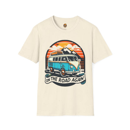 On The Road Again Vintage Van T-Shirt — Retro Camper Travel Tee