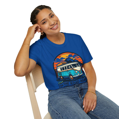 On The Road Again Vintage Van T-Shirt — Retro Camper Travel Tee