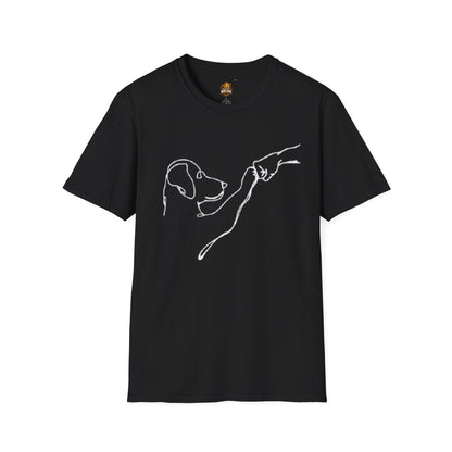 Dog Lover T-Shirt — "Peace • Love • Dogs" Minimal Line Art Tee