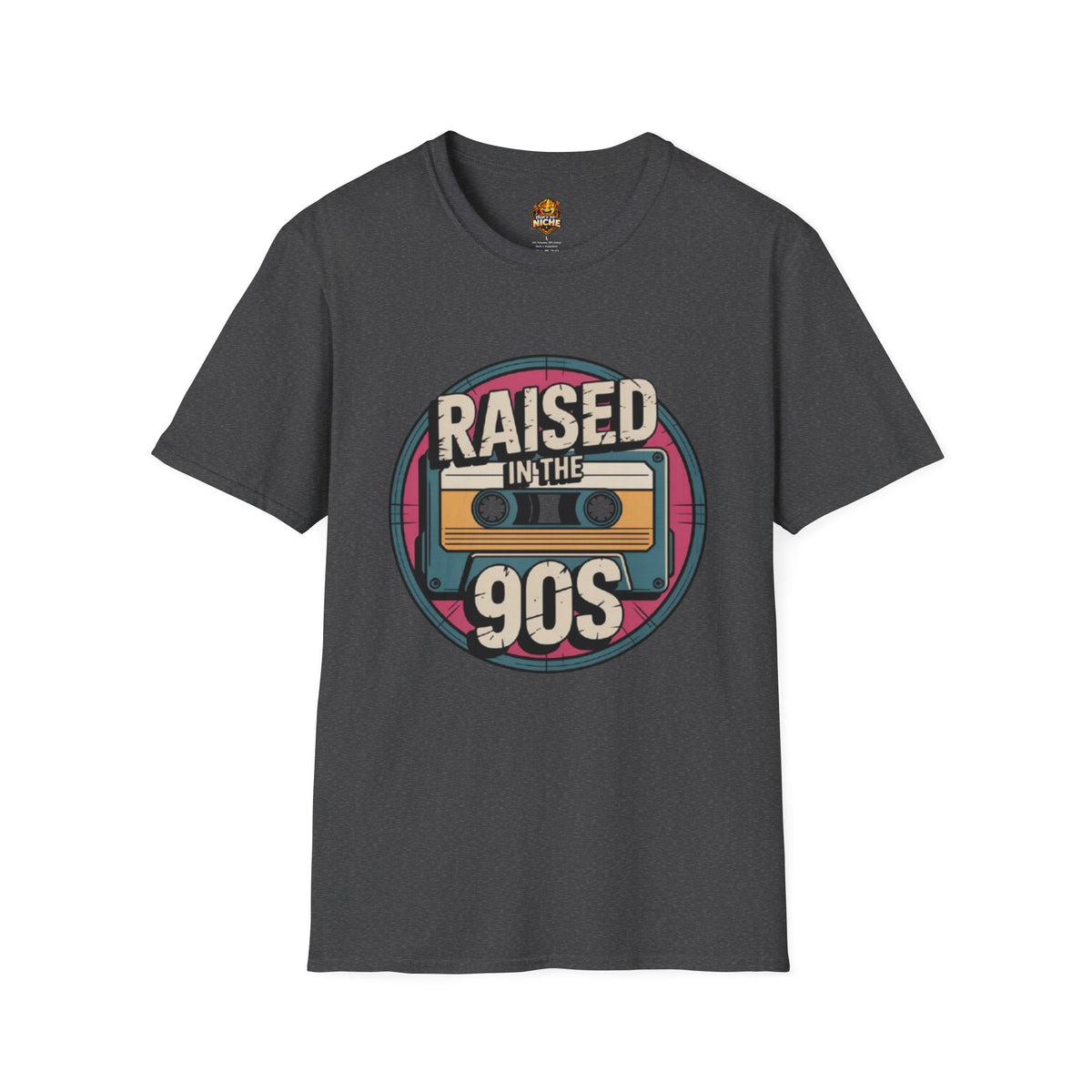 Raised in the 90s T-Shirt — Retro Cassette Nostalgia Tee