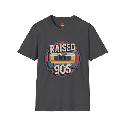 Raised in the 90s T-Shirt — Retro Cassette Nostalgia Tee
