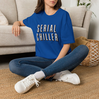 Serial Chiller T-Shirt — Relaxed Graphic Tee with Bold Retro Lettering