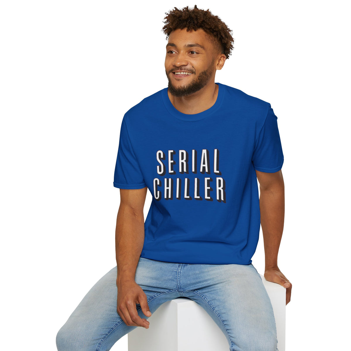 Serial Chiller T-Shirt — Relaxed Graphic Tee with Bold Retro Lettering