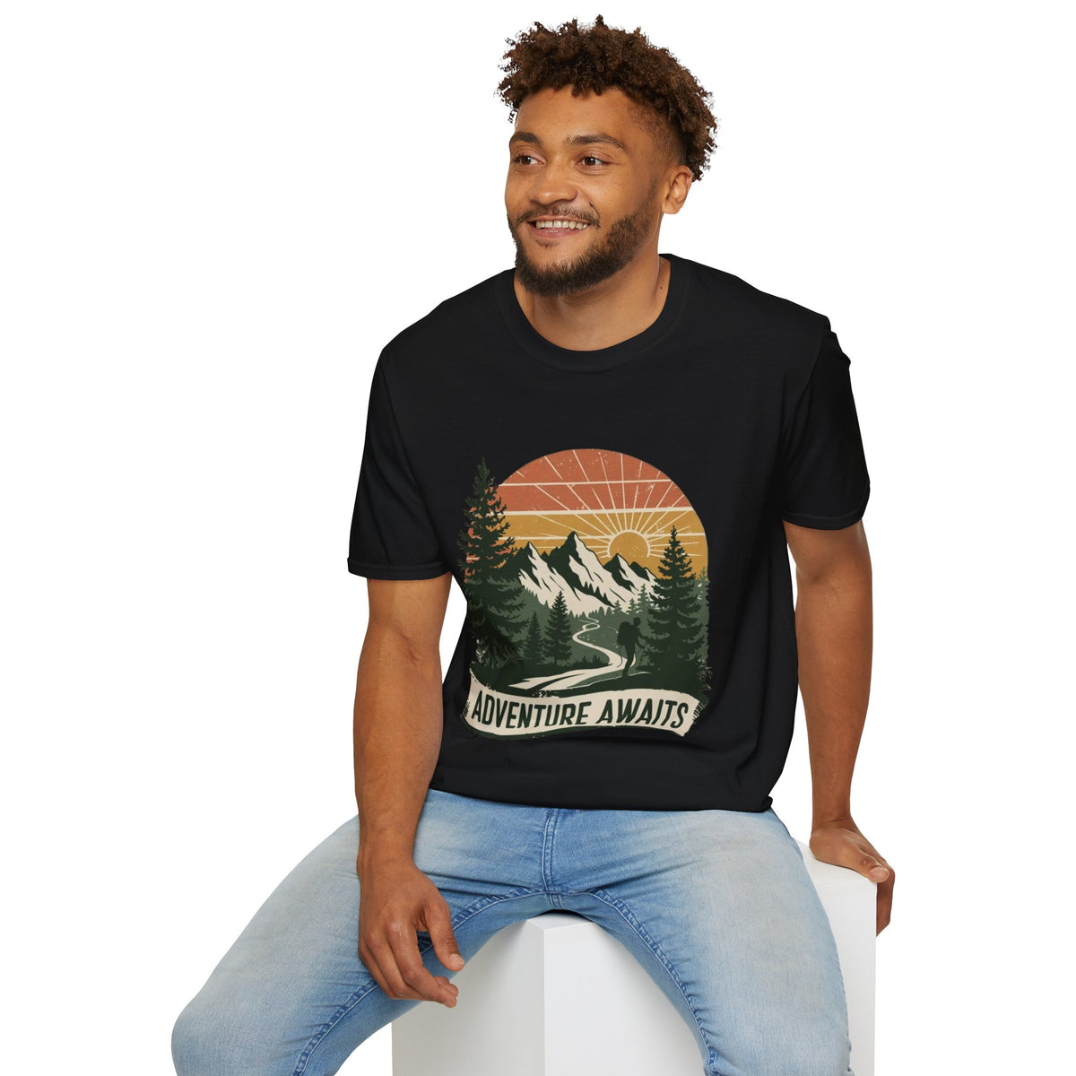 Adventure Awaits Mountain Tee