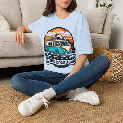 On The Road Again Vintage Van T-Shirt — Retro Camper Travel Tee