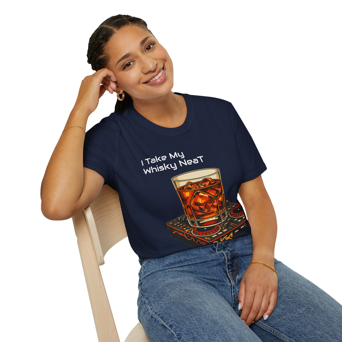 Whisky Neat T-Shirt — I Take My Whisky Neat Graphic Tee