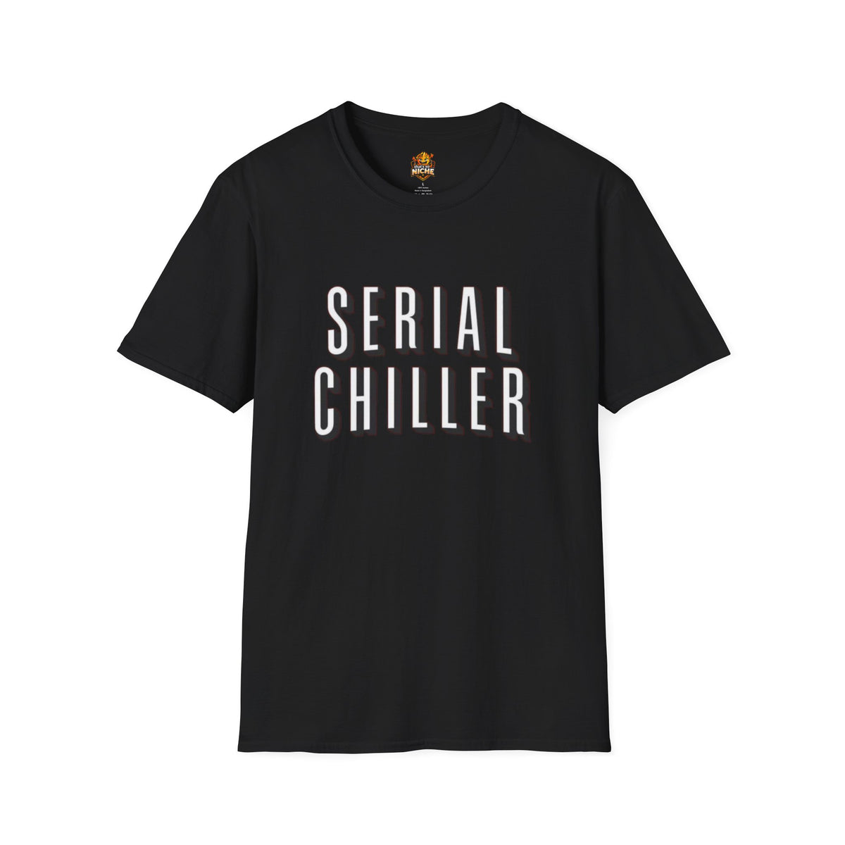 Serial Chiller T-Shirt — Relaxed Graphic Tee with Bold Retro Lettering
