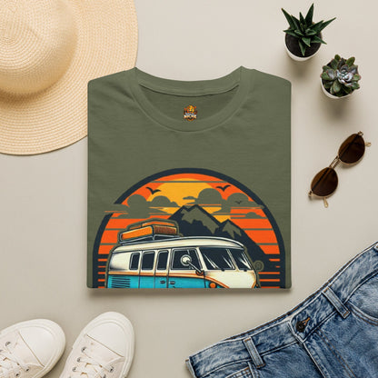On The Road Again Vintage Van T-Shirt — Retro Camper Travel Tee