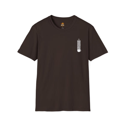 Coffee T-Shirt — "Ideas Come After Coffee" Minimal Pocket Graphic