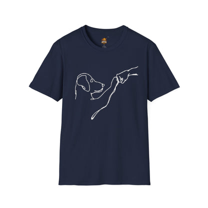 Dog Lover T-Shirt — "Peace • Love • Dogs" Minimal Line Art Tee