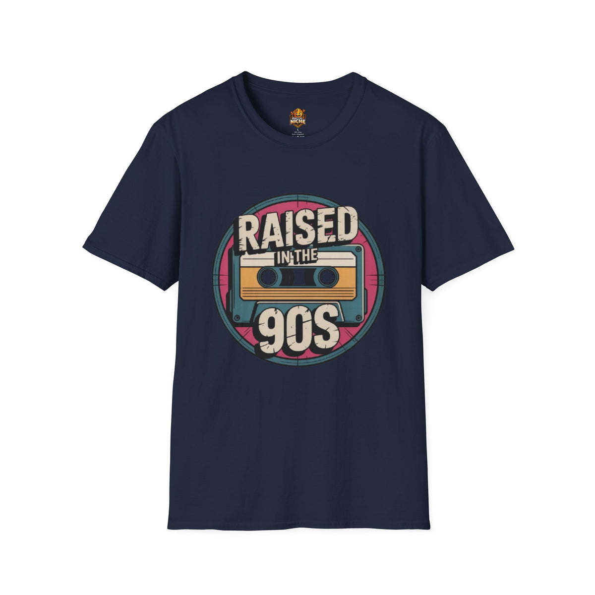 Raised in the 90s T-Shirt — Retro Cassette Nostalgia Tee