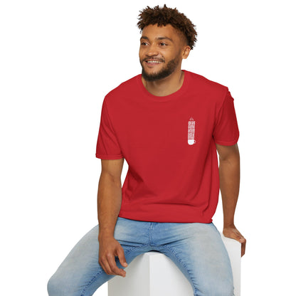 Coffee T-Shirt — "Ideas Come After Coffee" Minimal Pocket Graphic