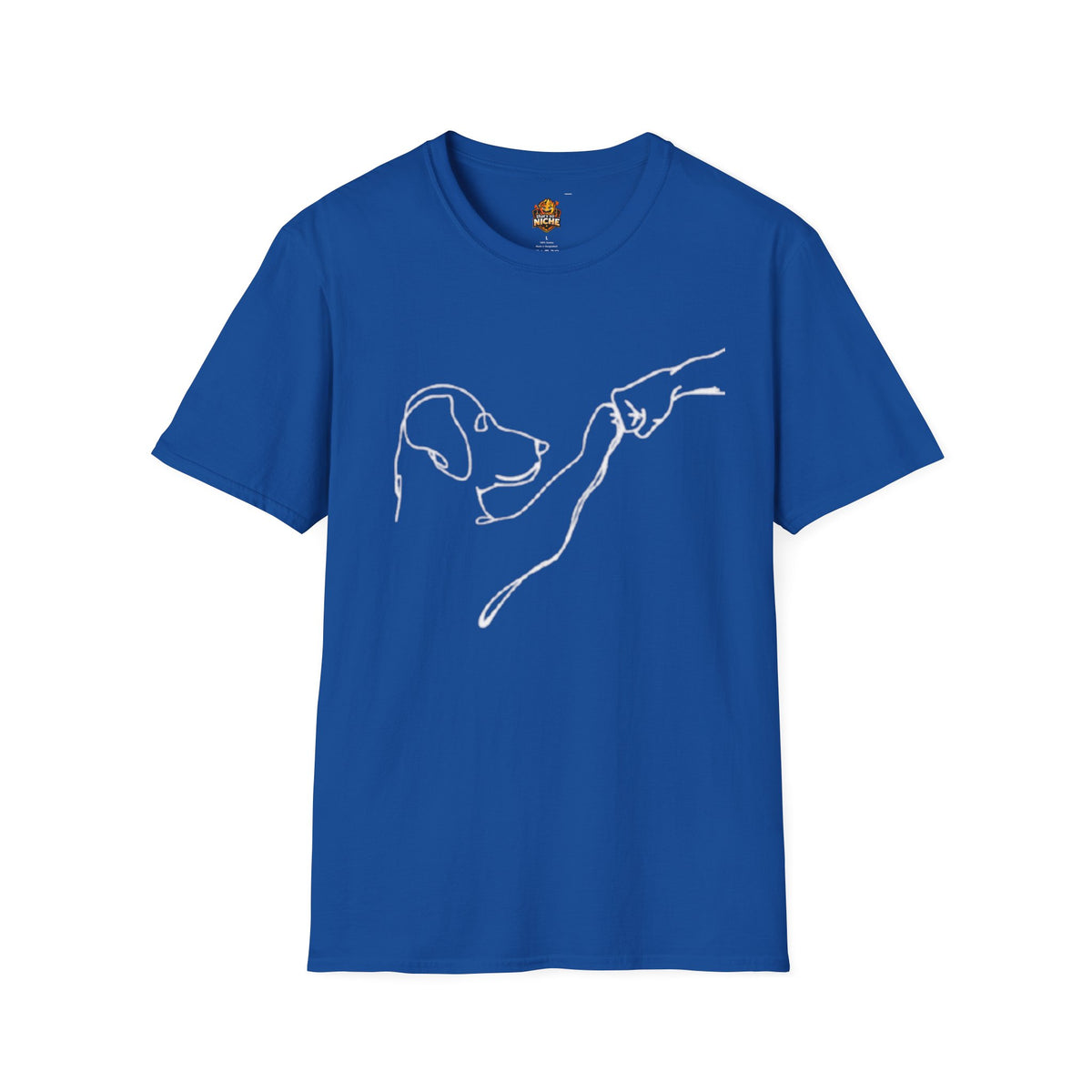 Dog Lover T-Shirt — "Peace • Love • Dogs" Minimal Line Art Tee