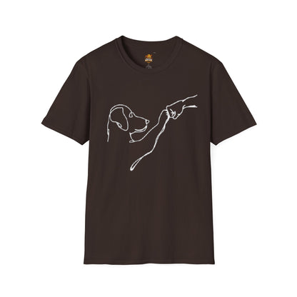 Dog Lover T-Shirt — "Peace • Love • Dogs" Minimal Line Art Tee