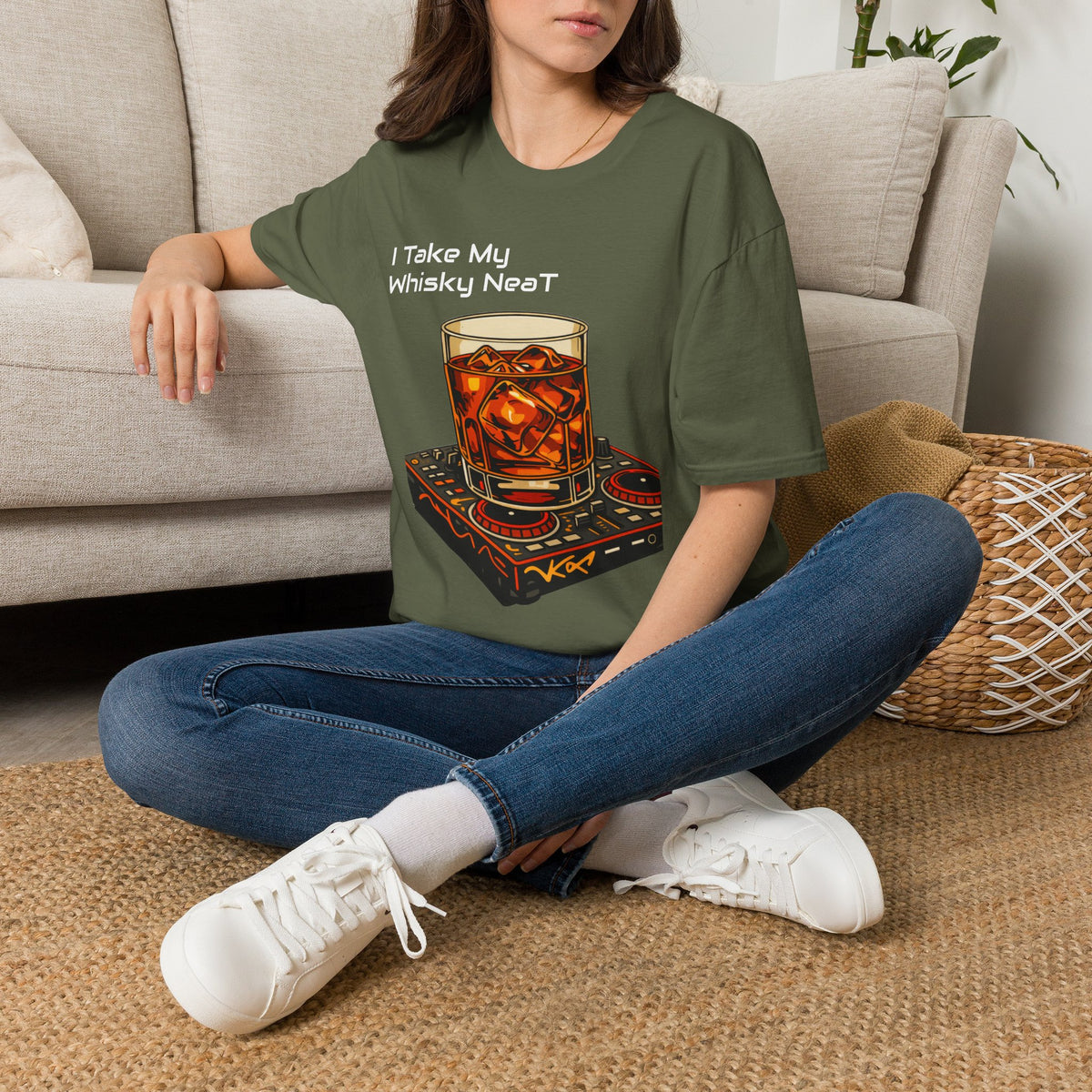 Whisky Neat T-Shirt — I Take My Whisky Neat Graphic Tee