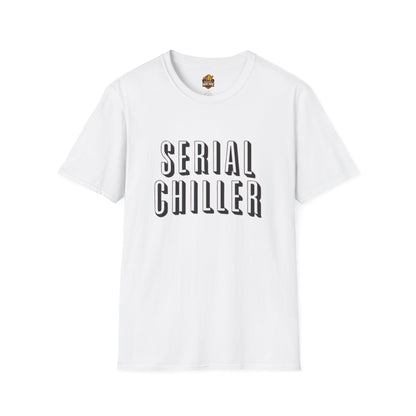Serial Chiller T-Shirt — Relaxed Graphic Tee with Bold Retro Lettering