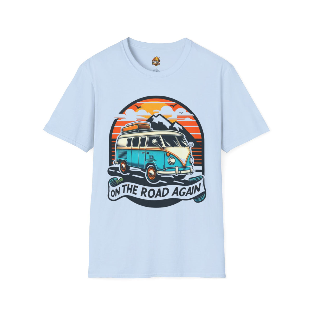 On The Road Again Vintage Van T-Shirt — Retro Camper Travel Tee