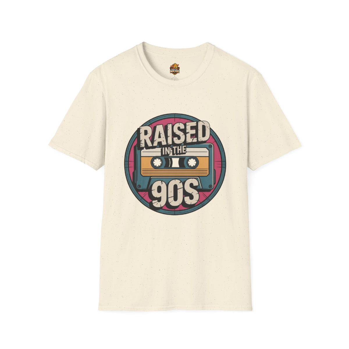 Raised in the 90s T-Shirt — Retro Cassette Nostalgia Tee