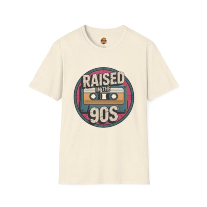 Raised in the 90s T-Shirt — Retro Cassette Nostalgia Tee