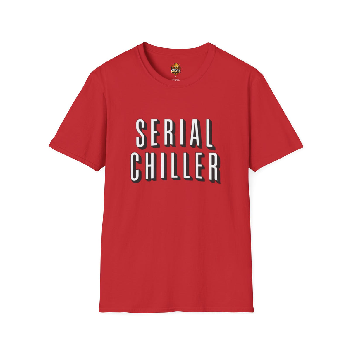 Serial Chiller T-Shirt — Relaxed Graphic Tee with Bold Retro Lettering