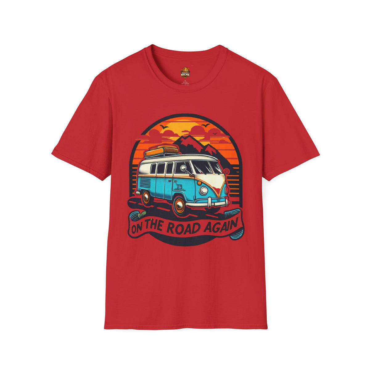 On The Road Again Vintage Van T-Shirt — Retro Camper Travel Tee