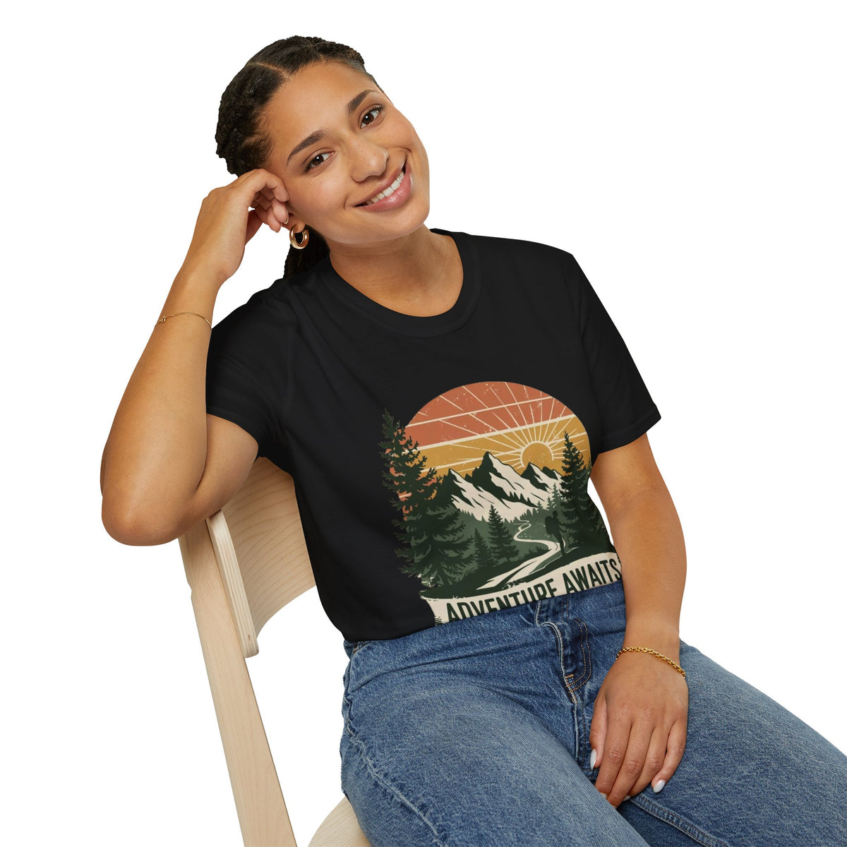 Adventure Awaits Mountain Tee