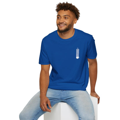 Coffee T-Shirt — "Ideas Come After Coffee" Minimal Pocket Graphic