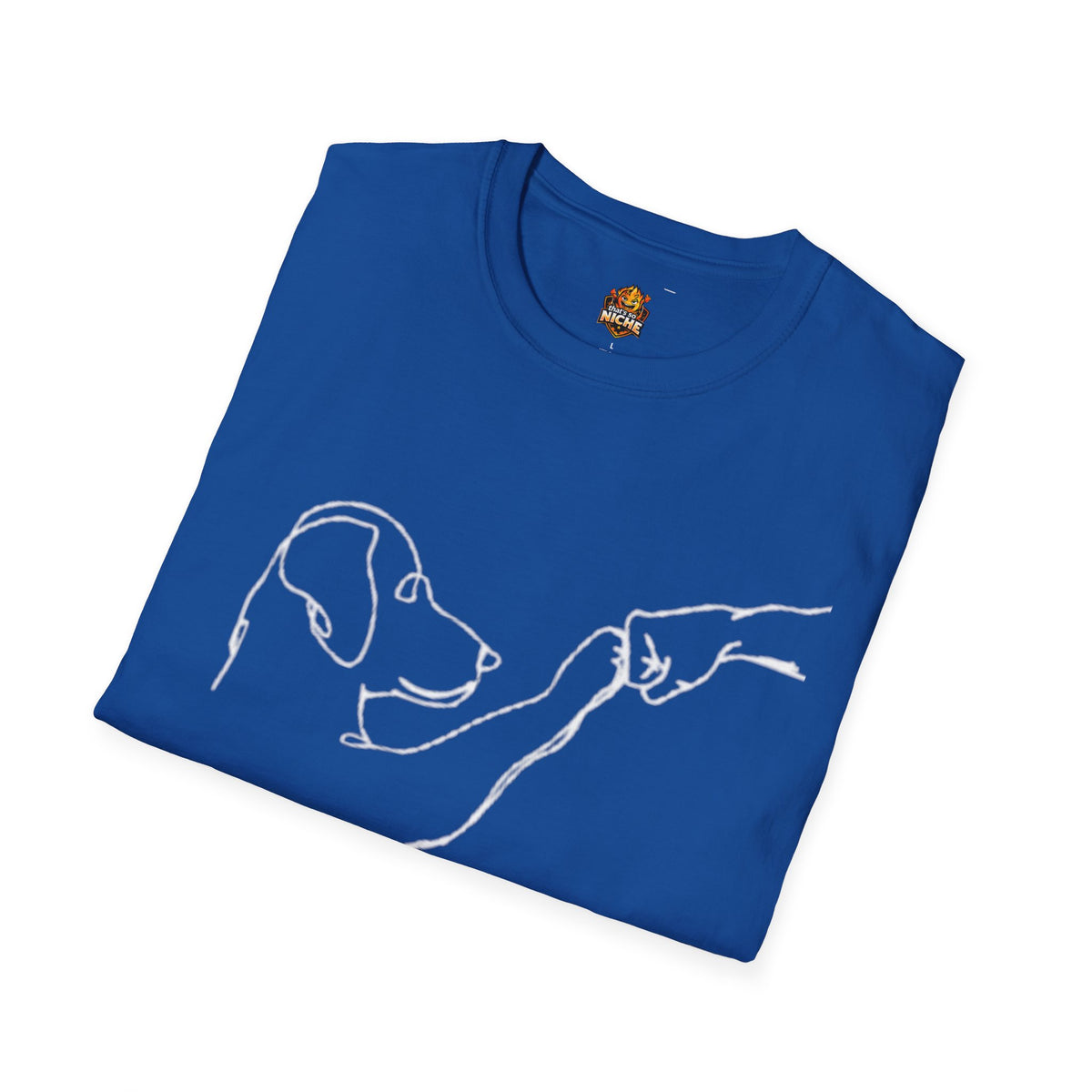 Dog Lover T-Shirt — "Peace • Love • Dogs" Minimal Line Art Tee
