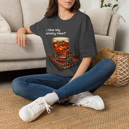 Whisky Neat T-Shirt — I Take My Whisky Neat Graphic Tee