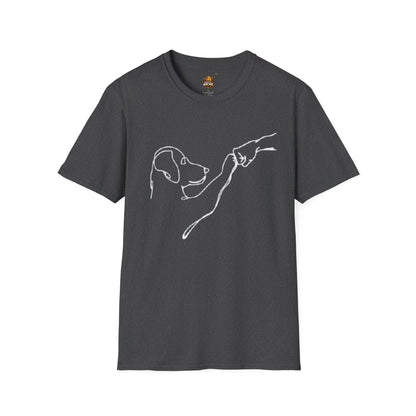 Dog Lover T-Shirt — "Peace • Love • Dogs" Minimal Line Art Tee