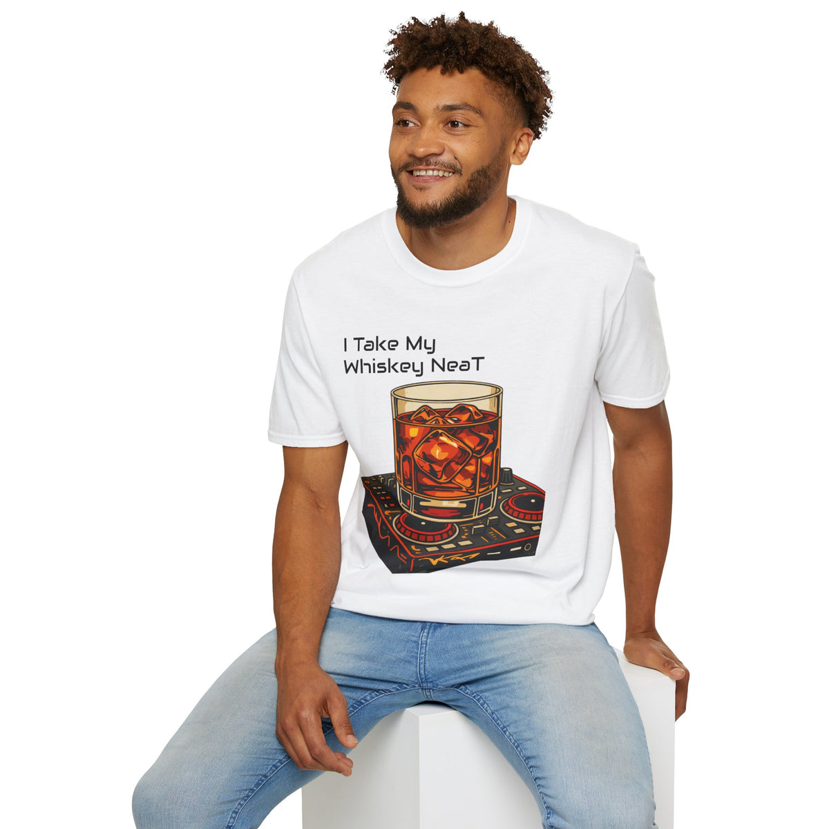 Whiskey Neat T-Shirt – I Take My Whiskey Neat Graphic Tee
