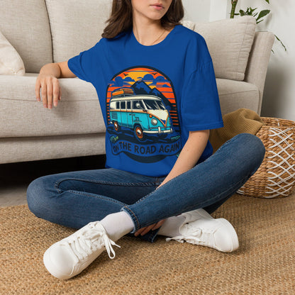 On The Road Again Vintage Van T-Shirt — Retro Camper Travel Tee