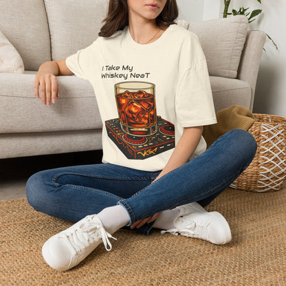 Whiskey Neat T-Shirt – I Take My Whiskey Neat Graphic Tee