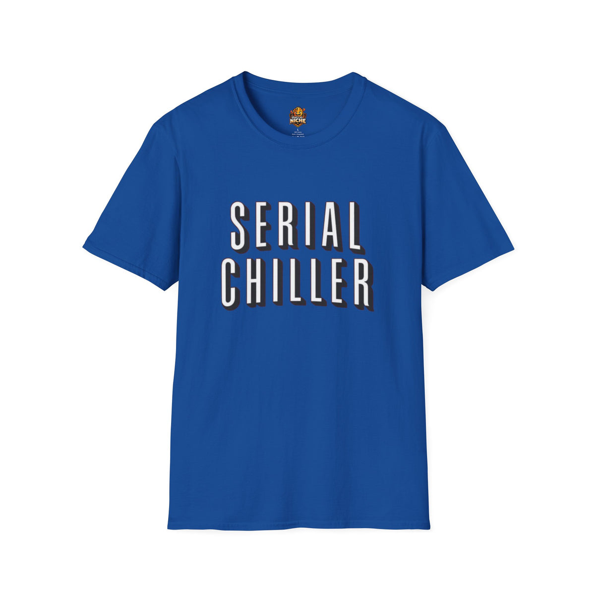 Serial Chiller T-Shirt — Relaxed Graphic Tee with Bold Retro Lettering