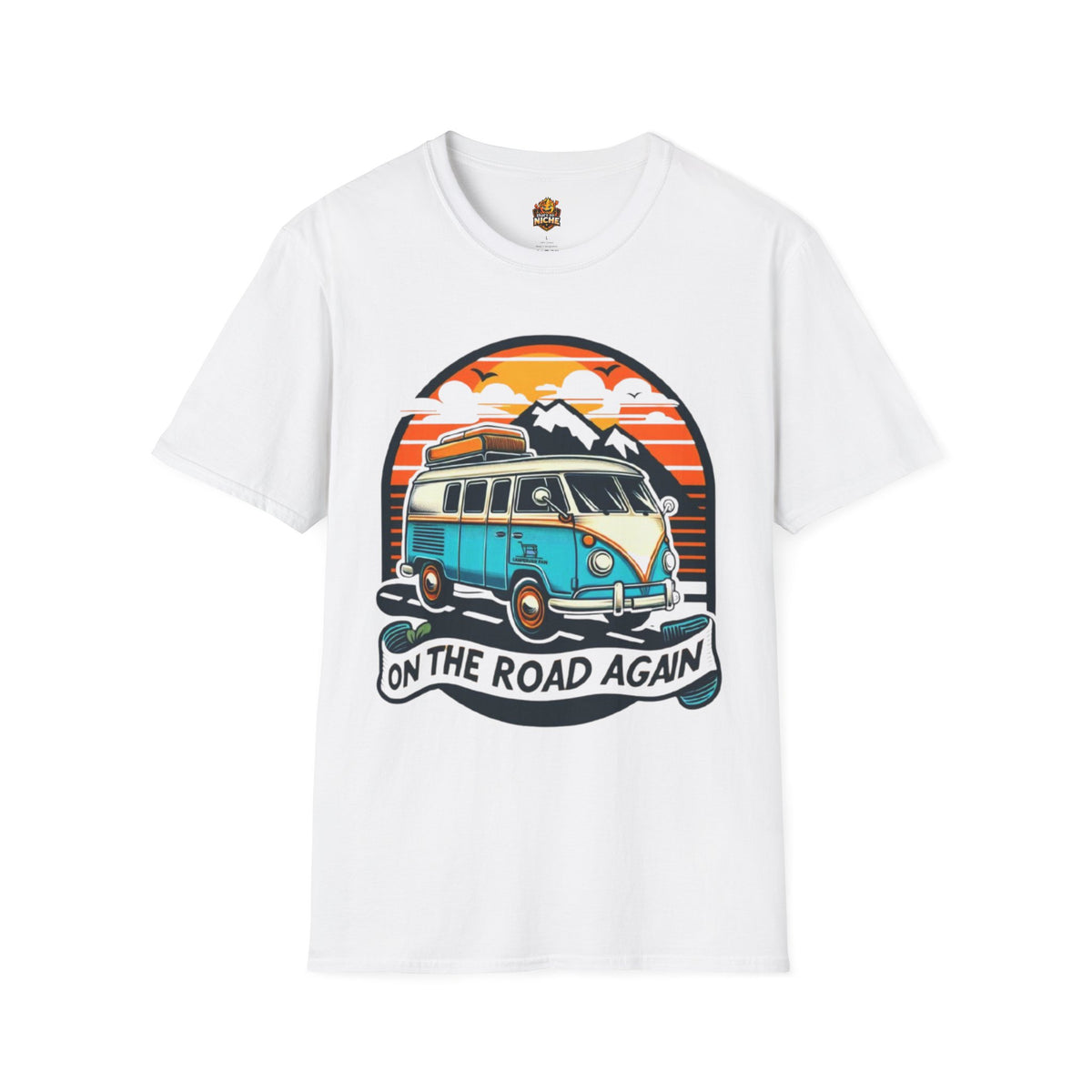 On The Road Again Vintage Van T-Shirt — Retro Camper Travel Tee