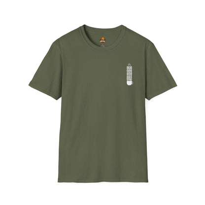 Coffee T-Shirt — "Ideas Come After Coffee" Minimal Pocket Graphic