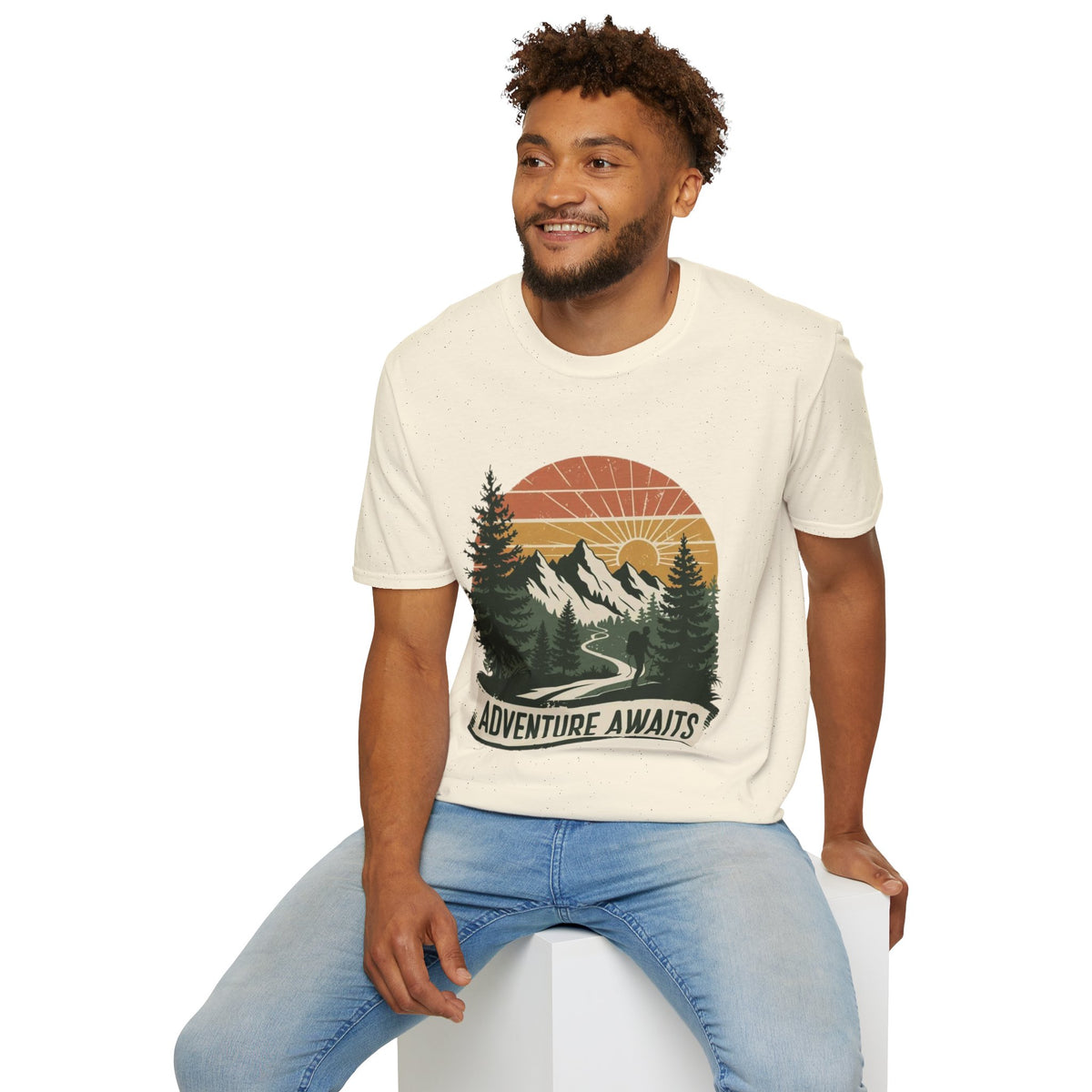 Adventure Awaits Mountain Tee