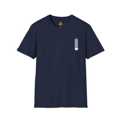 Coffee T-Shirt — "Ideas Come After Coffee" Minimal Pocket Graphic